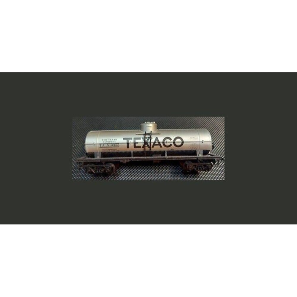 Vintage Texaco Oil Tanker Car HO Gauge, Silver, model railroading